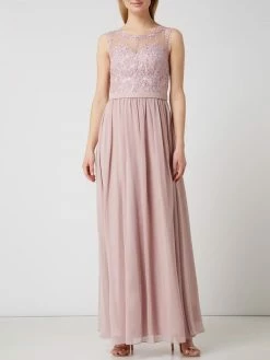 Mascara Abendkleid Mit Ziersteinbesatz - Rosé