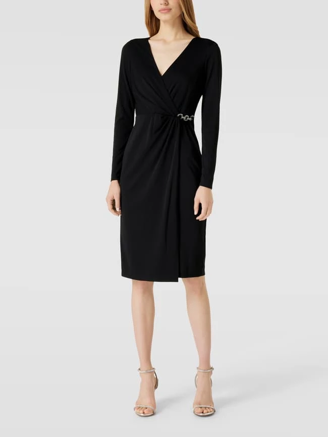 Lauren Ralph Lauren Cocktailkleid In Wickel-Optik Modell 'KINA' - Schwarz 4 Lauren Ralph Lauren Cocktailkleid In Wickel-Optik Modell 'KINA' - Schwarz – Bild 4