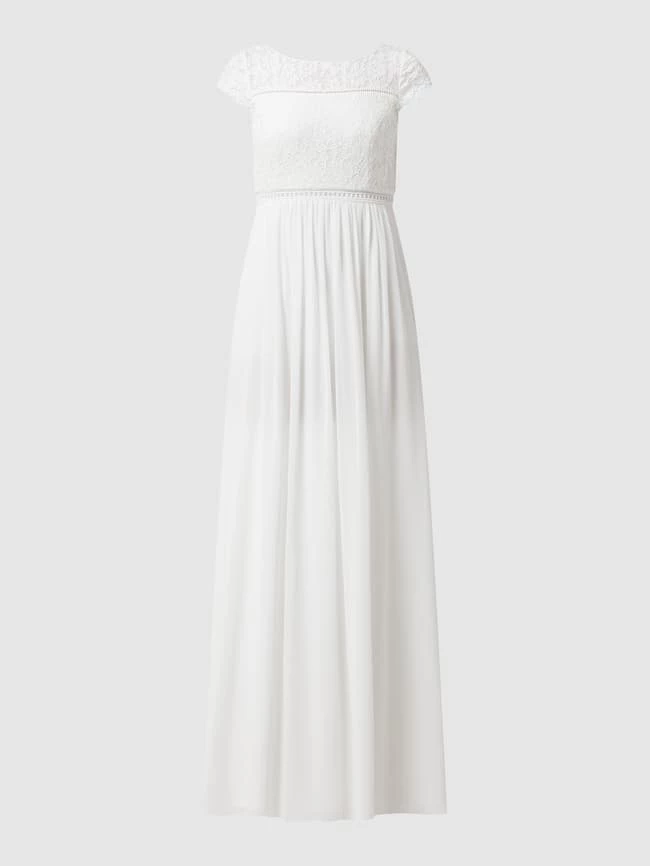 Jake*s Cocktail Abendkleid Aus Floraler Spitze Und Chiffon - Ecru 2 Jake*s Cocktail Abendkleid Aus Floraler Spitze Und Chiffon - Ecru – Bild 2