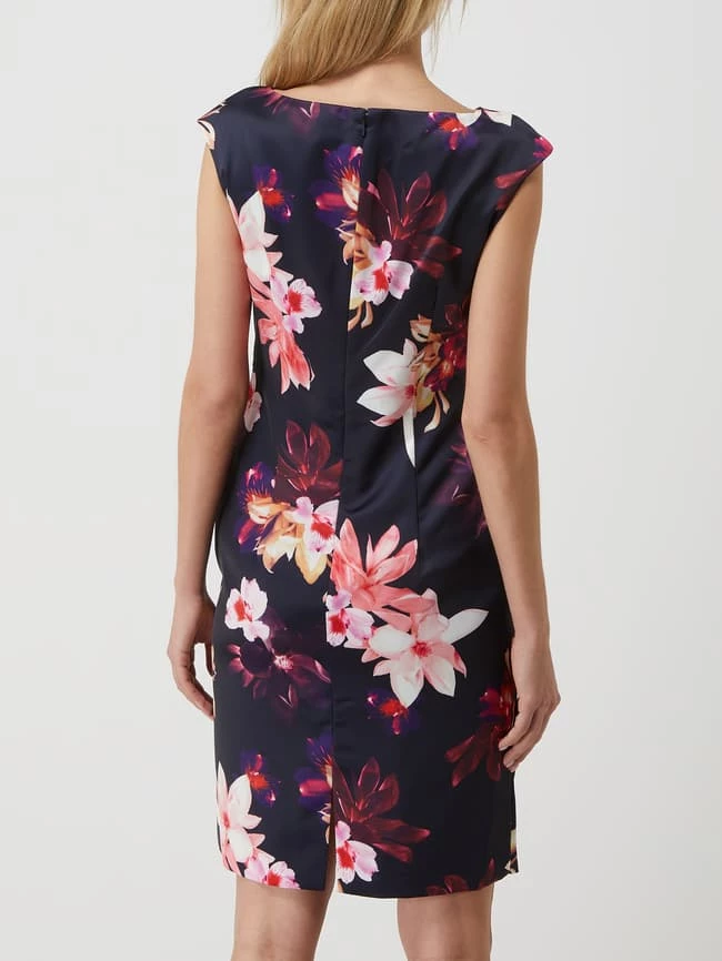 Christian Berg Cocktail Cocktailkleid Mit Floralem Muster - Marineblau Meliert 5 Christian Berg Cocktail Cocktailkleid Mit Floralem Muster - Marineblau Meliert – Bild 5