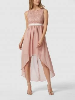 Jake*s Cocktail Cocktailkleid Aus Spitze Und Chiffon - Altrosa Meliert