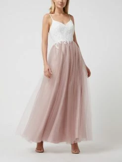 Luxuar Abendkleid Aus Spitze Und Tüll - Rosé