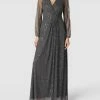 LACE & BEADS Abendkleid Mit Paillettenbesatz - Anthrazit