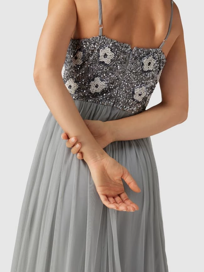 LACE & BEADS Abendkleid Mit Pailletten Und Ziersteinen - Mint 3 LACE & BEADS Abendkleid Mit Pailletten Und Ziersteinen - Mint – Bild 3