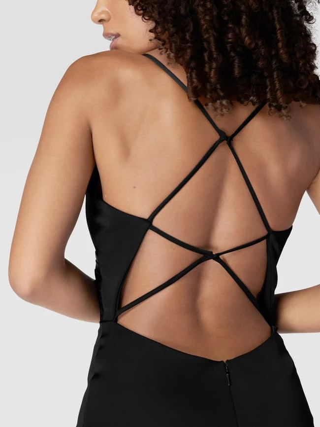 Mascara Abendkleid Mit Gelegten Falten - Schwarz 3 Mascara Abendkleid Mit Gelegten Falten - Schwarz – Bild 3