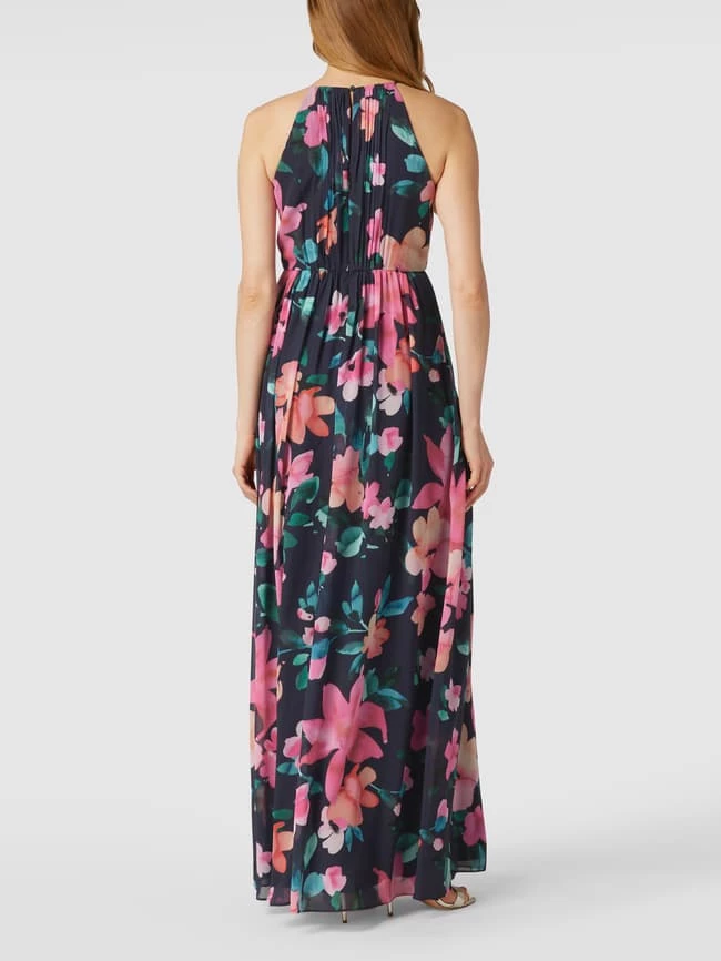 Jake*s Cocktail Abendkleid In Maxilänge Mit Floralem Allover-Muster - Marineblau Meliert 5 Jake*s Cocktail Abendkleid In Maxilänge Mit Floralem Allover-Muster - Marineblau Meliert – Bild 5
