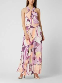 Esprit Collection Abendkleid Mit Floralem Muster - Violett