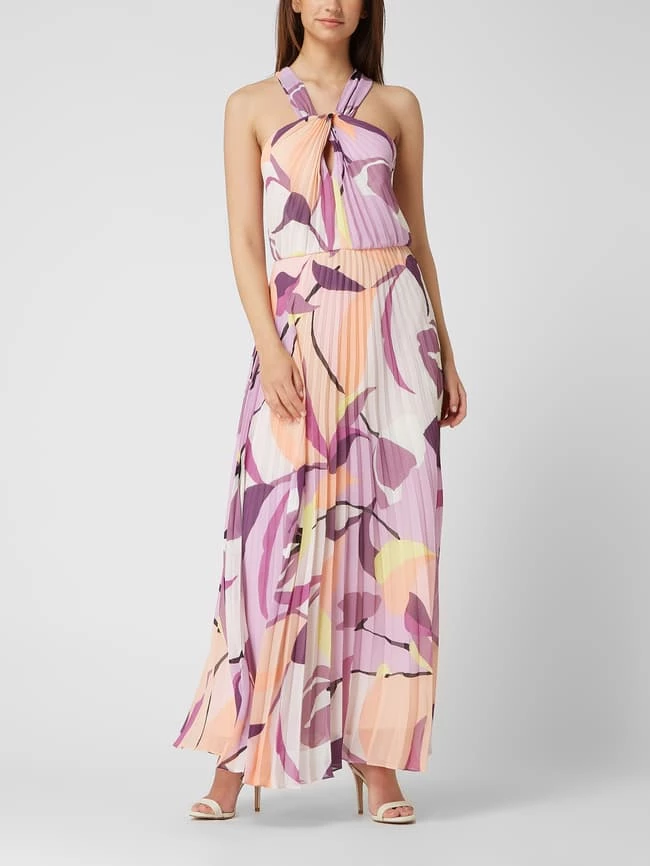 Esprit Collection Abendkleid Mit Floralem Muster - Violett 1 Esprit Collection Abendkleid Mit Floralem Muster - Violett