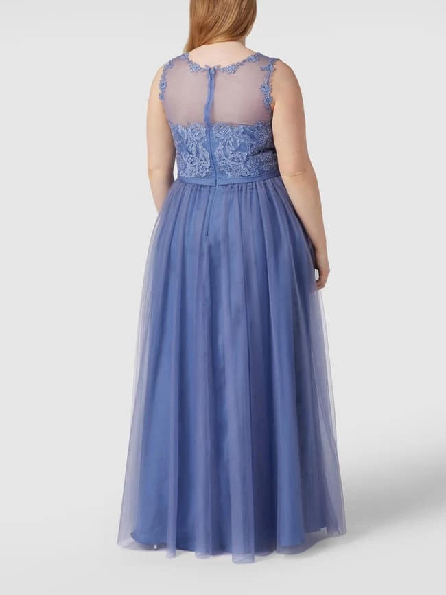 Mascara Abendkleid Mit Ziersteinbesatz - Bleu 5 Mascara Abendkleid Mit Ziersteinbesatz - Bleu – Bild 5