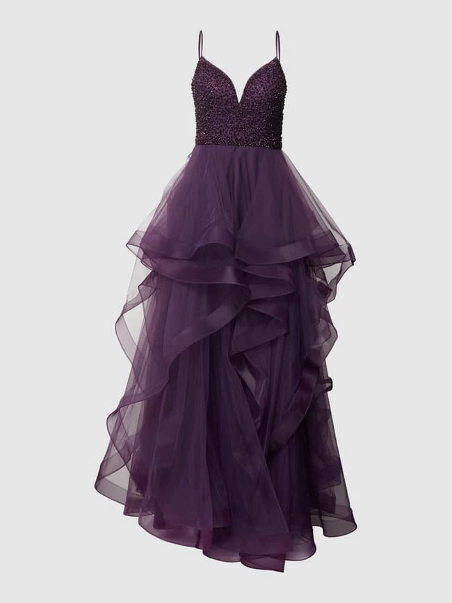 Mascara Abendkleid Mit Ziersteinbesatz - Purple 2 Mascara Abendkleid Mit Ziersteinbesatz - Purple – Bild 2