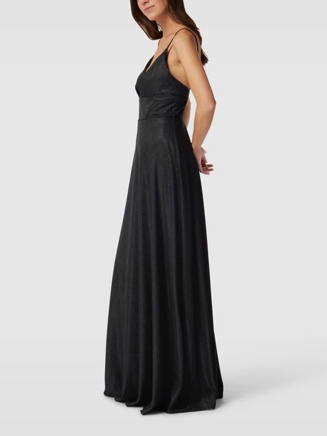 Unique Abendkleid Mit Breitem Taillenpasse - Schwarz 4 Unique Abendkleid Mit Breitem Taillenpasse - Schwarz – Bild 4