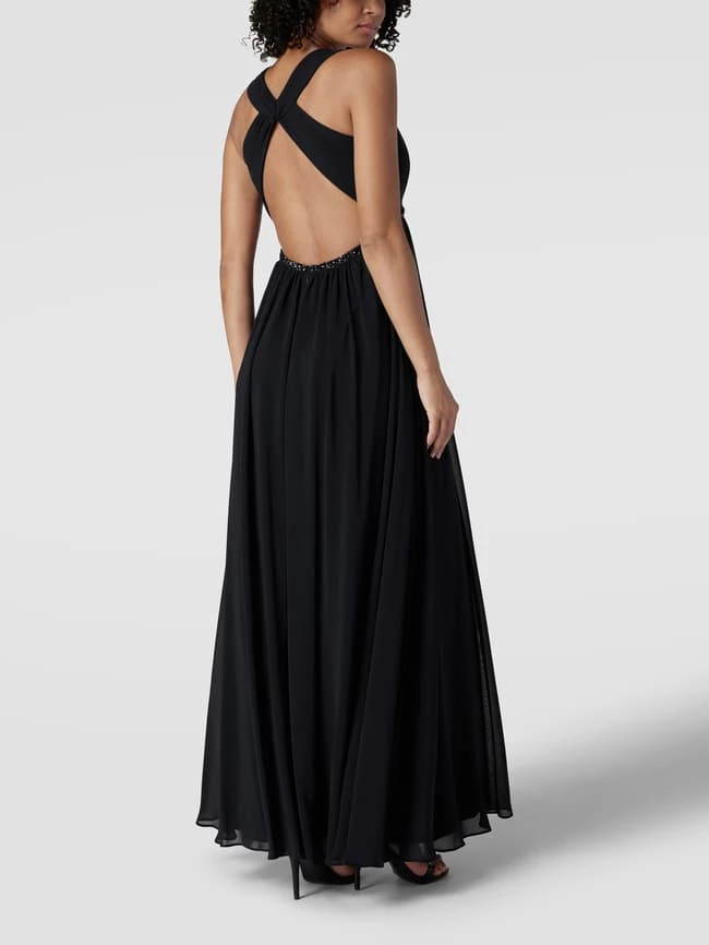 Jake*s Cocktail Abendkleid In Maxilänge Mit Zierbesatz - Marineblau Meliert 5 Jake*s Cocktail Abendkleid In Maxilänge Mit Zierbesatz - Marineblau Meliert – Bild 5