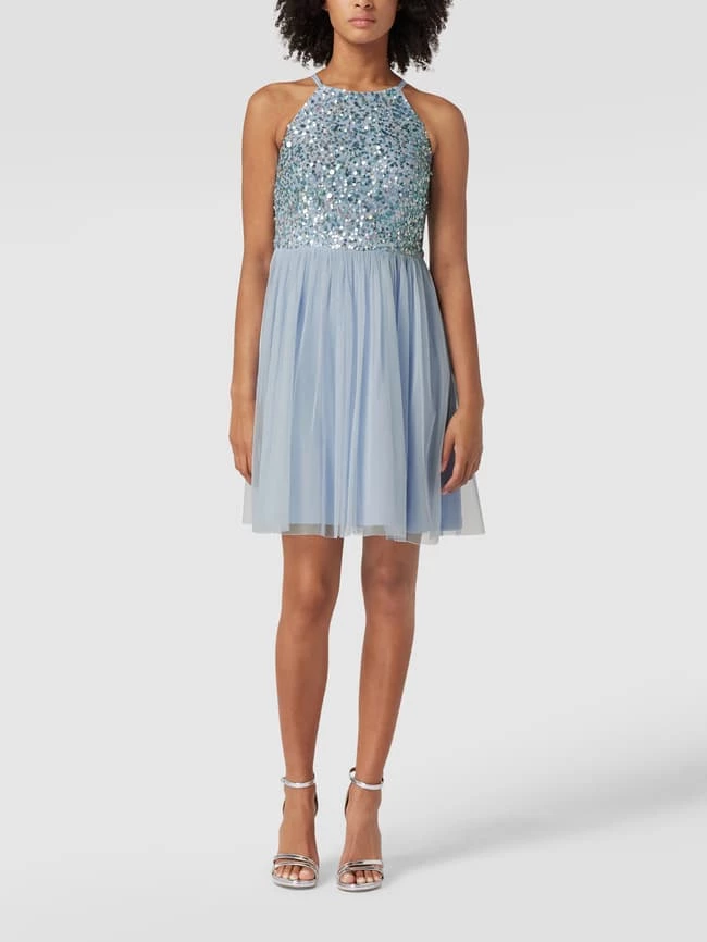 Jake*s Cocktail Cocktailkleid Mit Paillettenbesatz - Hellblau 1 Jake*s Cocktail Cocktailkleid Mit Paillettenbesatz - Hellblau