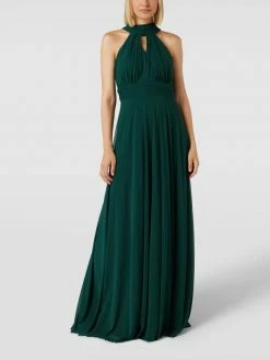 TROYDEN COLLECTION Abendkleid In Maxilänge Mit Taillenpasse - Smaragdgrün