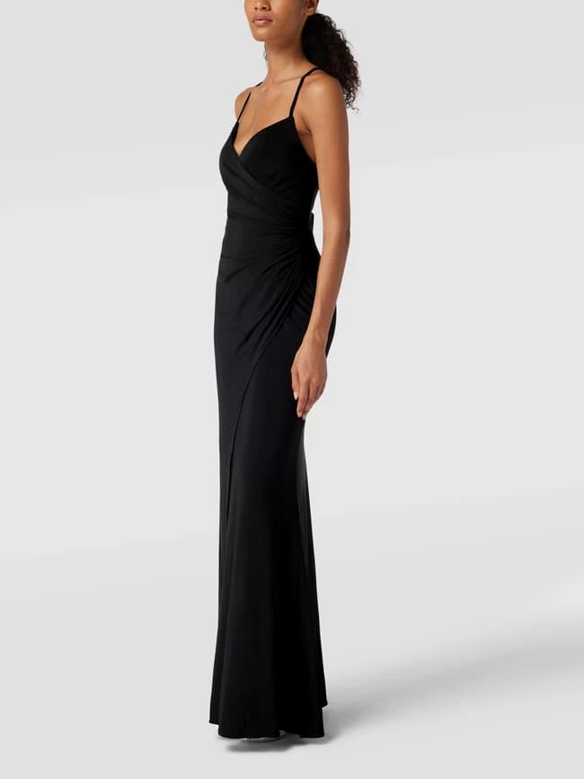 Luxuar Abendkleid Mit Gelegten Falten - Schwarz 4 Luxuar Abendkleid Mit Gelegten Falten - Schwarz – Bild 4