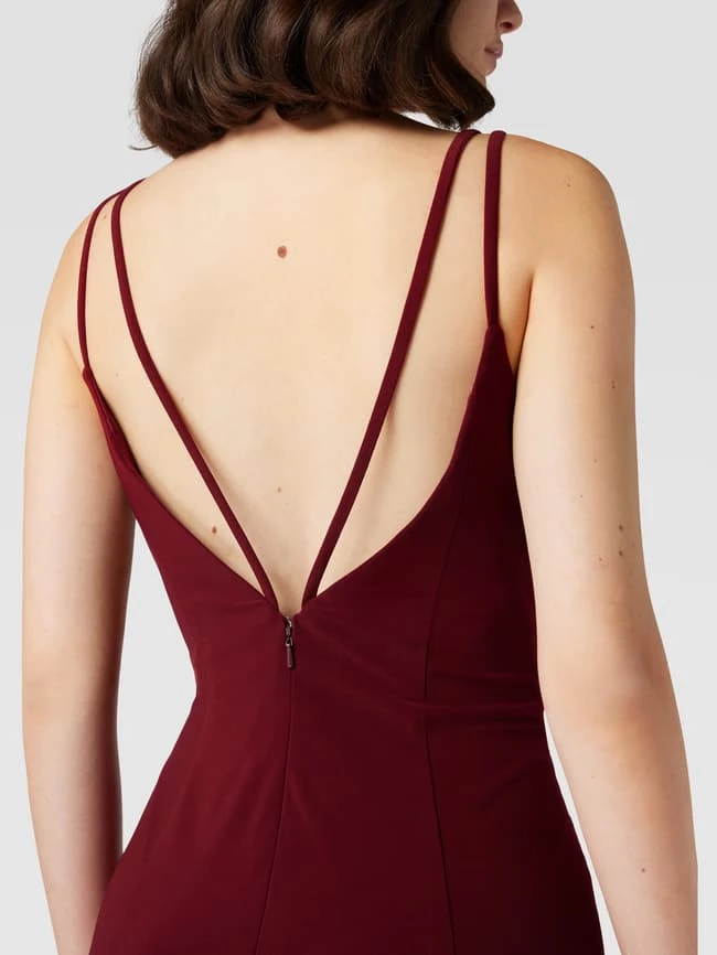 Luxuar Cocktailkleid Mit Herz-Ausschnitt - Bordeaux Rot 3 Luxuar Cocktailkleid Mit Herz-Ausschnitt - Bordeaux Rot – Bild 3