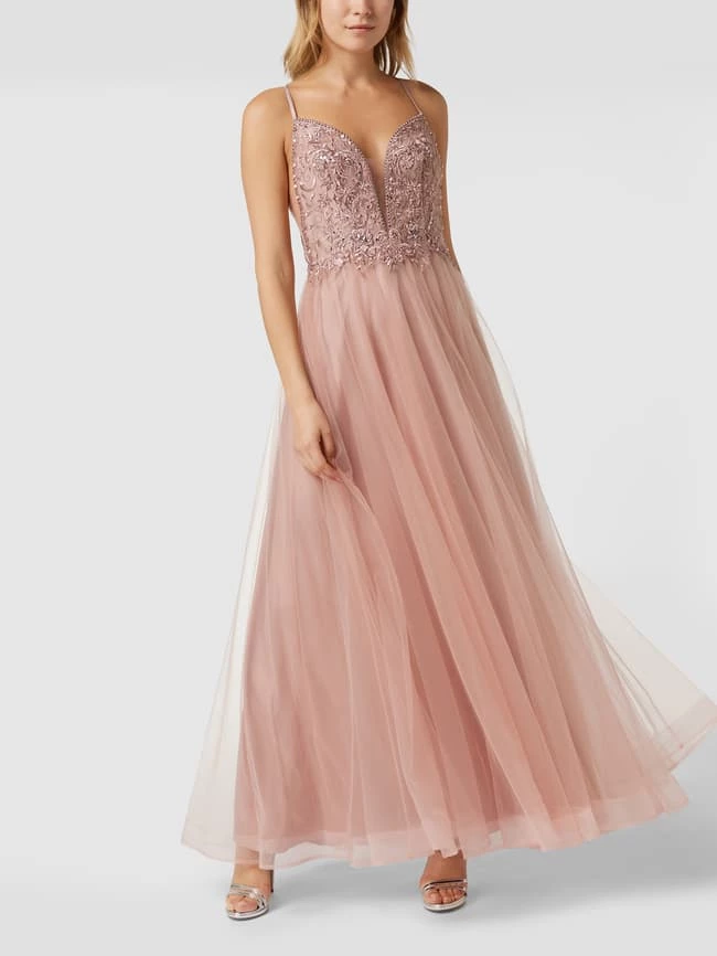 Laona Abendkleid Mit Herzausschnitt - Rosé 1 Laona Abendkleid Mit Herzausschnitt - Rosé