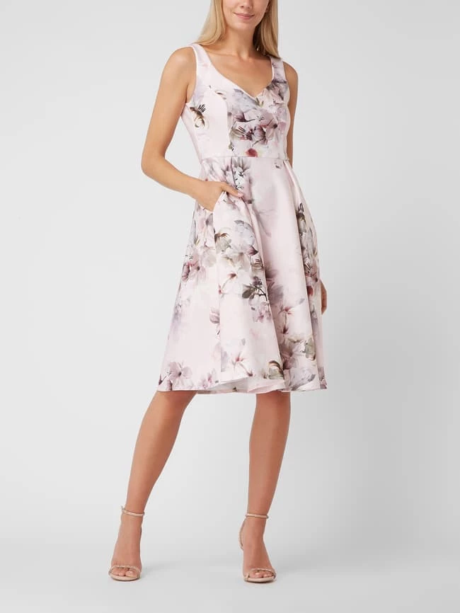 Christian Berg Cocktail Cocktailkleid Mit Floralem Muster - Hellrosa 1 Christian Berg Cocktail Cocktailkleid Mit Floralem Muster - Hellrosa