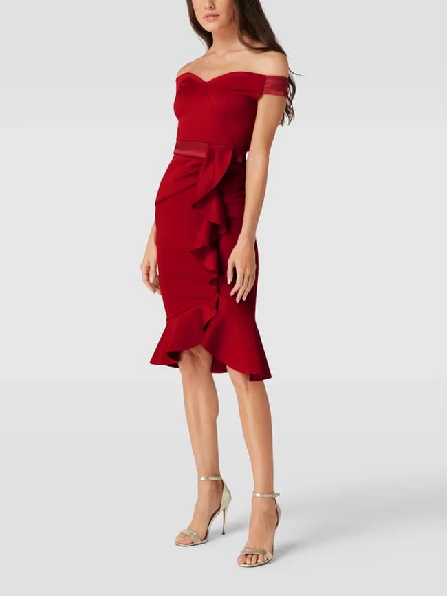 Lipsy Cocktailkleid In Wickel-Optik - Rot 4 Lipsy Cocktailkleid In Wickel-Optik - Rot – Bild 4