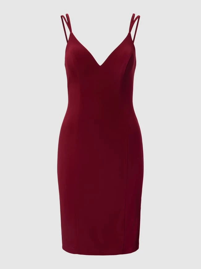 Luxuar Cocktailkleid Mit Herz-Ausschnitt - Bordeaux Rot 2 Luxuar Cocktailkleid Mit Herz-Ausschnitt - Bordeaux Rot – Bild 2
