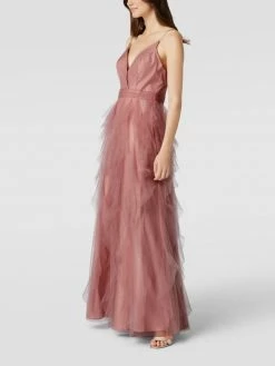 Laona Abendkleid In Maxilänge Mit Herzausschnitt - Altrosa