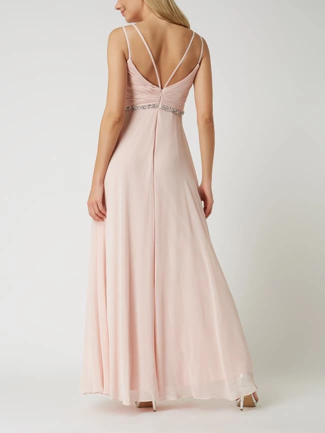 Jake*s Cocktail Abendkleid Aus Chiffon Mit Strasssteinen - Altrosa Meliert 4 Jake*s Cocktail Abendkleid Aus Chiffon Mit Strasssteinen - Altrosa Meliert – Bild 4