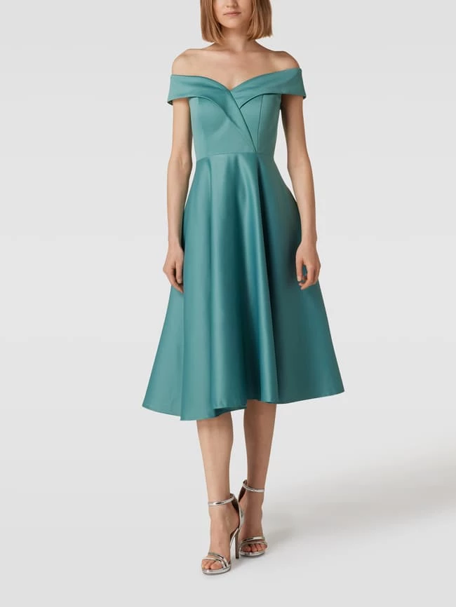 TROYDEN COLLECTION Cocktailkleid Im Off-Shoulder-Design - Mint 4 TROYDEN COLLECTION Cocktailkleid Im Off-Shoulder-Design - Mint – Bild 4