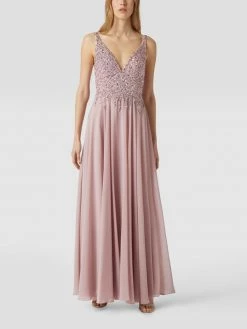 Mascara Abendkleid Mit Zierperlen - Altrosa