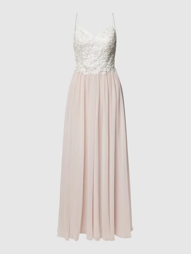 Laona Abendkleid Mit Floralen Stickereien Und Zierperlen - Offwhite 2 Laona Abendkleid Mit Floralen Stickereien Und Zierperlen - Offwhite – Bild 2