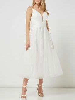 Mascara Cocktailkleid Mit Drapierungen - Offwhite