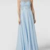 Luxuar Abendkleid Mit Zierbesatz - Hellblau