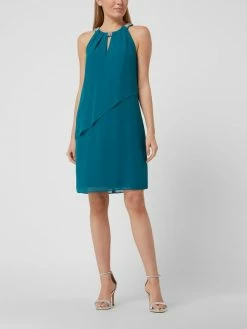 Christian Berg Cocktail Cocktailkleid Aus Chiffon Mit Strasssteinen - Smaragdgrün