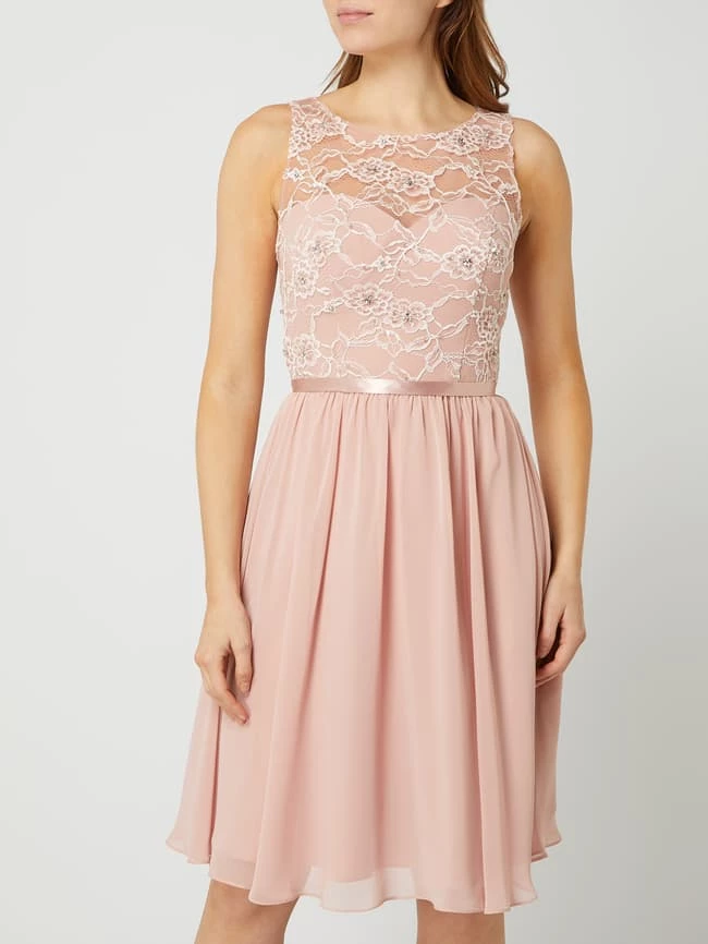 Luxuar Cocktailkleid Aus Floraler Spitze - Altrosa 4 Luxuar Cocktailkleid Aus Floraler Spitze - Altrosa – Bild 4