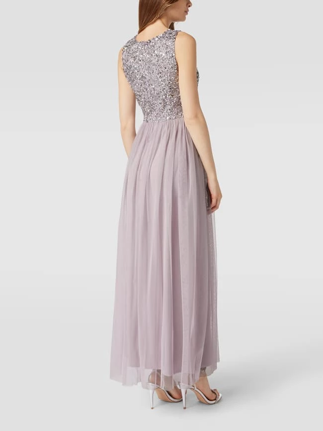 LACE & BEADS Abendkleid Mit Paillettenbesatz - Flieder 5 LACE & BEADS Abendkleid Mit Paillettenbesatz - Flieder – Bild 5