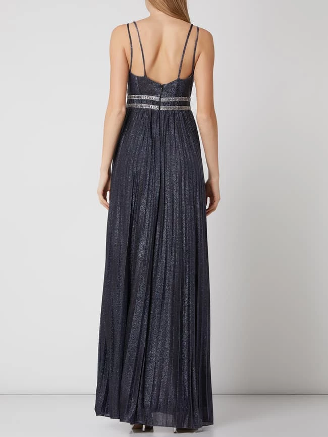 Jake*s Cocktail Abendkleid Mit Glitter-Effekt - Dunkelblau Meliert 4 Jake*s Cocktail Abendkleid Mit Glitter-Effekt - Dunkelblau Meliert – Bild 4