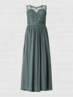 My Mascara Curves PLUS SIZE Abendkleid Mit Strasssteinen - Grün