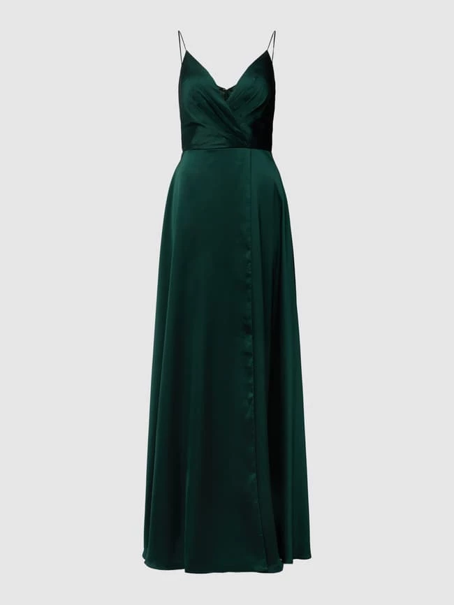 Luxuar Abendkleid Mit Gelegten Falten - Dunkelgrün 2 Luxuar Abendkleid Mit Gelegten Falten - Dunkelgrün – Bild 2
