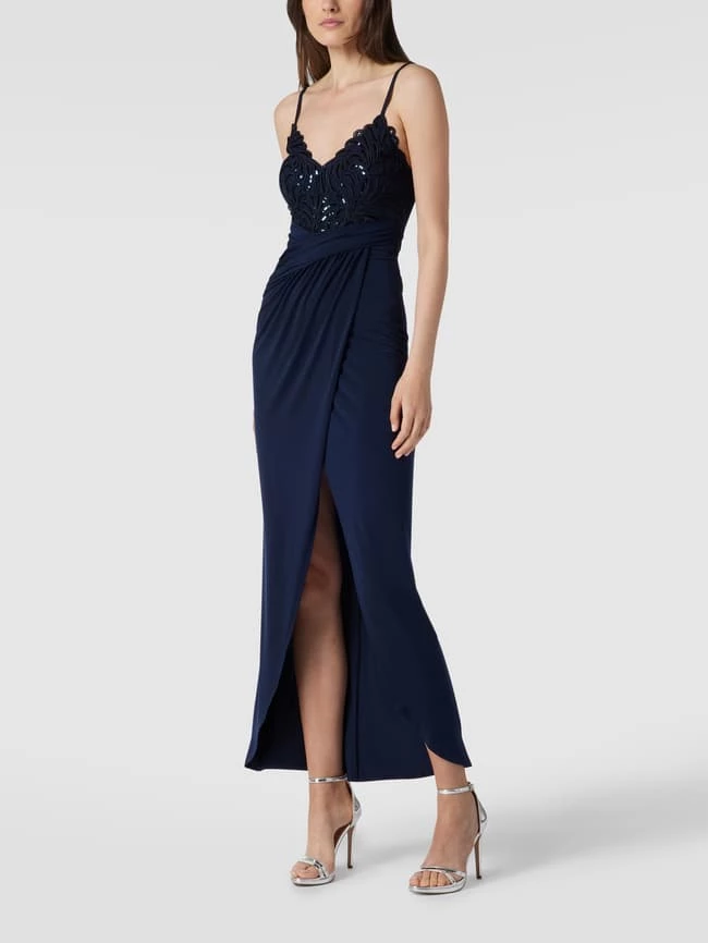 Lipsy Abendkleid Mit Herz-Ausschnitt - Marineblau 1 Lipsy Abendkleid Mit Herz-Ausschnitt - Marineblau