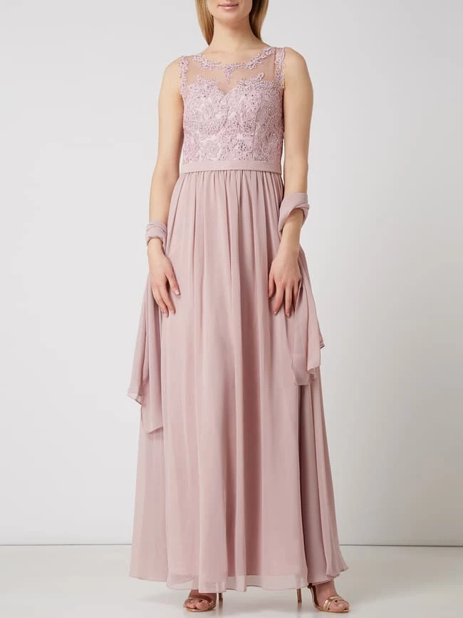 Mascara Abendkleid Mit Ziersteinbesatz - Rosé 4 Mascara Abendkleid Mit Ziersteinbesatz - Rosé – Bild 4