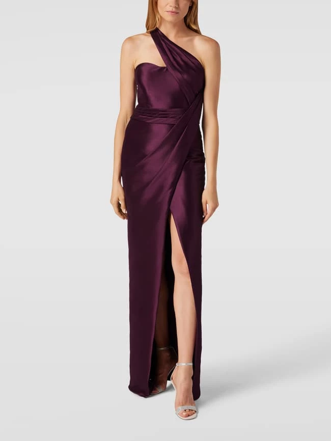 Vera Wang Bride Abendkleid Mit One-Shoulder-Träger Modell 'Daphne' - Dunkelrot 1 Vera Wang Bride Abendkleid Mit One-Shoulder-Träger Modell 'Daphne' - Dunkelrot