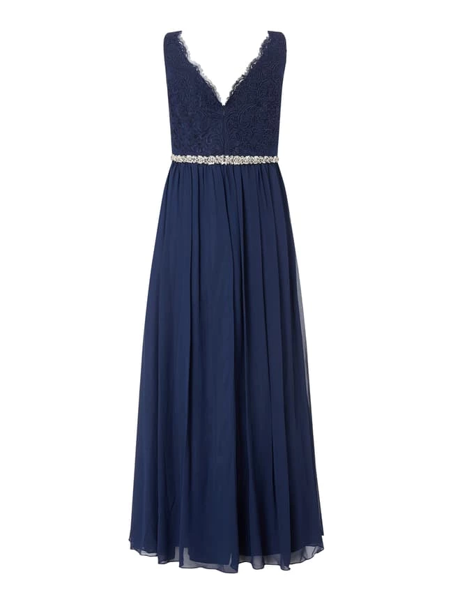 My Mascara Curves PLUS SIZE Abendkleid Mit Floralen Stickereien - Dunkelblau 3 My Mascara Curves PLUS SIZE Abendkleid Mit Floralen Stickereien - Dunkelblau – Bild 3