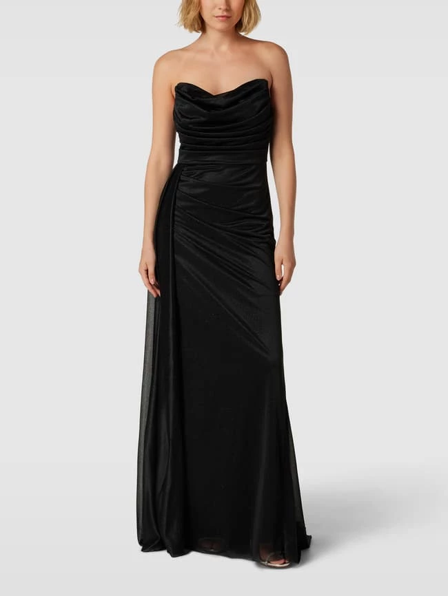 TROYDEN COLLECTION Abendkleid Im Trägerlosen Design - Schwarz 1 TROYDEN COLLECTION Abendkleid Im Trägerlosen Design - Schwarz