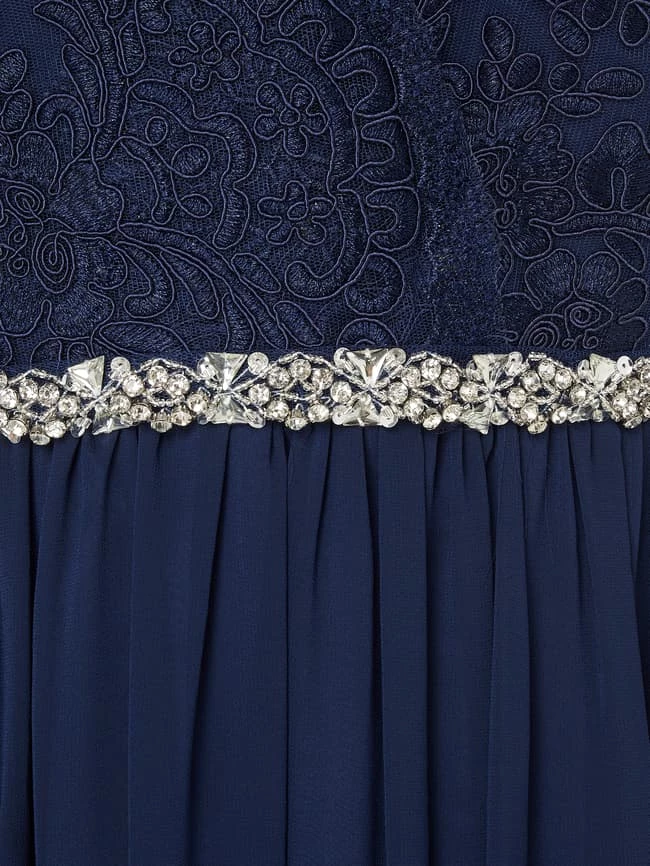 My Mascara Curves PLUS SIZE Abendkleid Mit Floralen Stickereien - Dunkelblau 4 My Mascara Curves PLUS SIZE Abendkleid Mit Floralen Stickereien - Dunkelblau – Bild 4