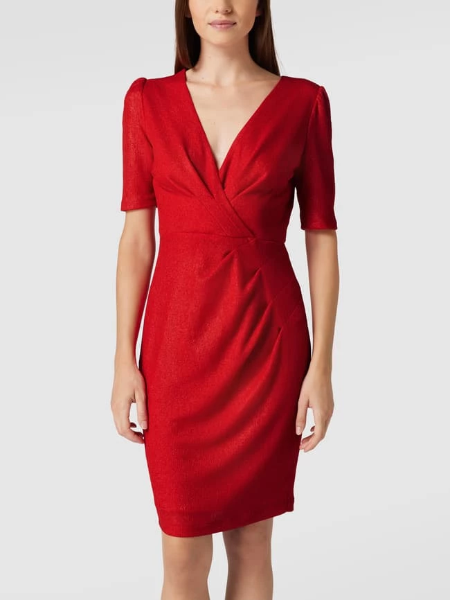 Paradi Knielanges Cocktailkleid In Schimmernder Optik - Rot 4 Paradi Knielanges Cocktailkleid In Schimmernder Optik - Rot – Bild 4