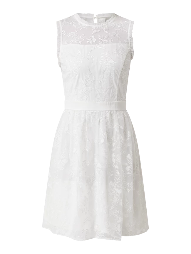 Esprit Collection Cocktailkleid Aus Organza - Offwhite 2 Esprit Collection Cocktailkleid Aus Organza - Offwhite – Bild 2