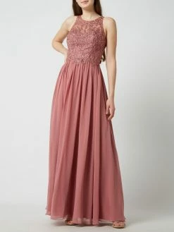 Laona Abendkleid Mit Floralen Stickereien Und Zierperlen - Rosa