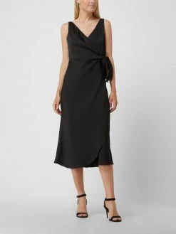 V By Vera Mont Cocktailkleid Aus Satin - Schwarz