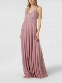 TROYDEN COLLECTION Abendkleid Mit Effektgarn - Mauve