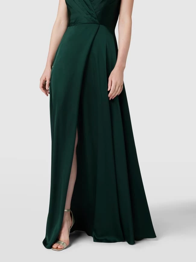 Luxuar Abendkleid Mit Gelegten Falten - Dunkelgrün 3 Luxuar Abendkleid Mit Gelegten Falten - Dunkelgrün – Bild 3