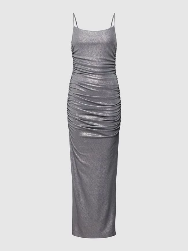 Paradi Abendkleid Mit Raffungen - Silber 2 Paradi Abendkleid Mit Raffungen - Silber – Bild 2